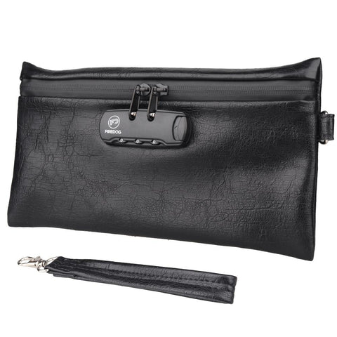 Bag with Combination Lock Carbon Lined Odor Proof Bag-BS00207-Veeddydropshipping