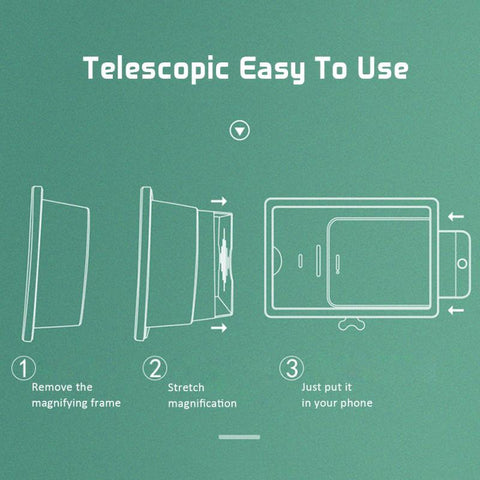 Smartphone Magnifier Projector for Phone Screen Amplifier for Cell Phone