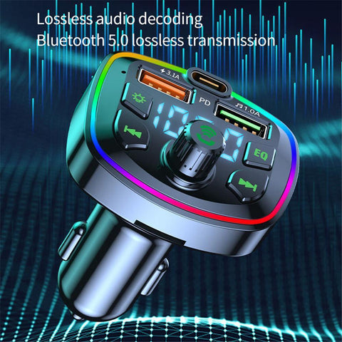 Car Bluetooth 5.0 FM Transmitter PD 18W-PA01160-Veeddydropshipping