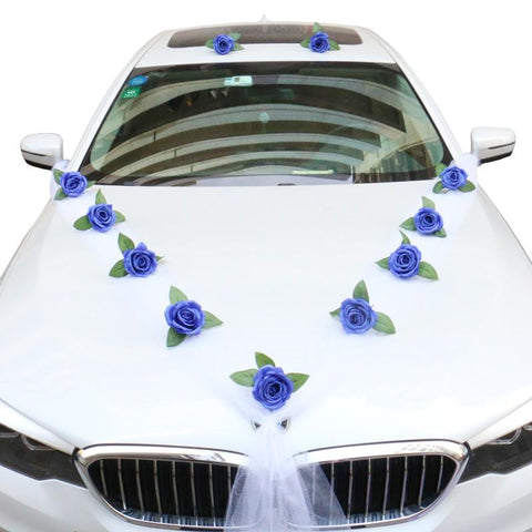 Rose Artificial Flower for Wedding Car Decoration-HA00711-Veeddydropshipping