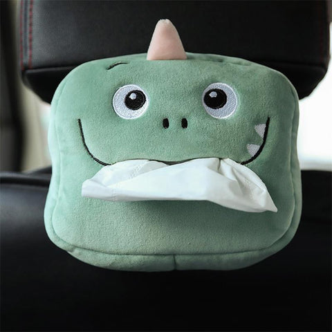 Dinosaur Tissue Box Cute Plush Removable Tissue Boxes-HA00804-Veeddydropshipping
