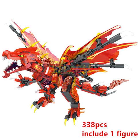New 2023 Fire Attack of the Flame Dragons Fightar Titan Season 14 Fly Building-TB01480-Veeddydropshipping