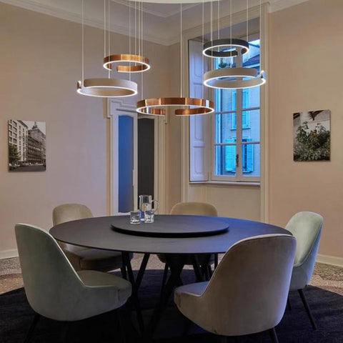 Modern C Ring Led Pendant Lamp Dimmable-TI00317-Veeddydropshipping