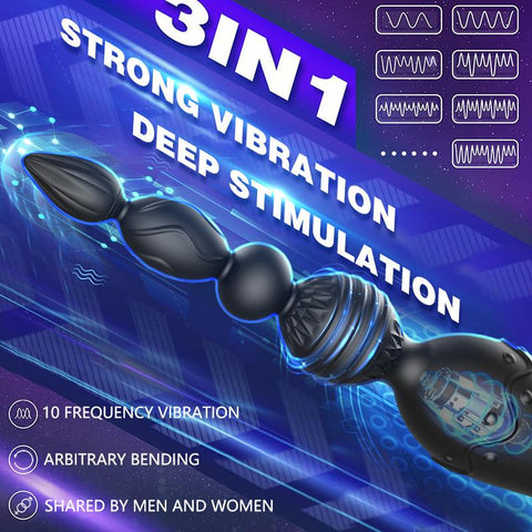 New silicone anal plug female back court pull bead stick male lock essence prostate -BH01183-Veeddydropshipping