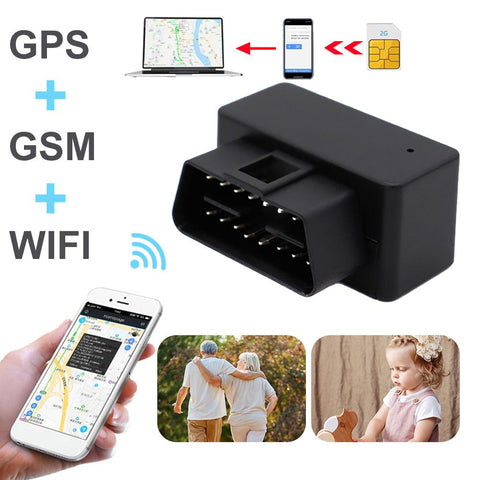 OBD II GPS Tracker Car Mini Plug Play GSM 16 Pin OBD2 Tracking-AM00729-Veeddydropshipping