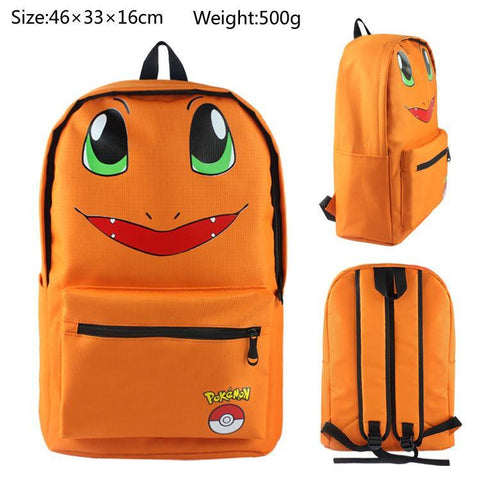 New Anime Pokemon Pikachu Nylon Backpack Squirtle Eevee-TB00088-Veeddydropshipping