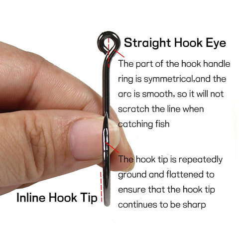 50pcs Circle Hook for Fishing High Carbon Steel Soltwater Fishhook 1 1/0 2/0 3/0 4/0 5/0 6/0 -OS00381-Veeddydropshipping