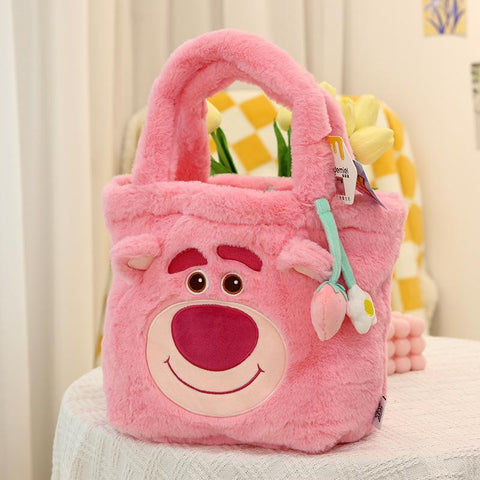 2022 New Disney Genuine Kawaii Strawberry Bear Lotso Bag Girl-TB00035-Veeddydropshipping
