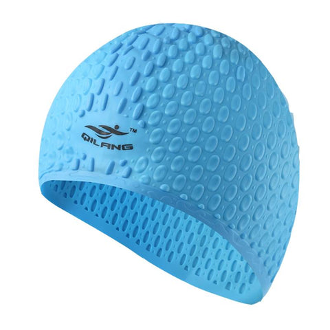 2022 Silicone Swimming Cap Men Women Plus Size Adults Swimming Hat High -OS00019-Veeddydropshipping