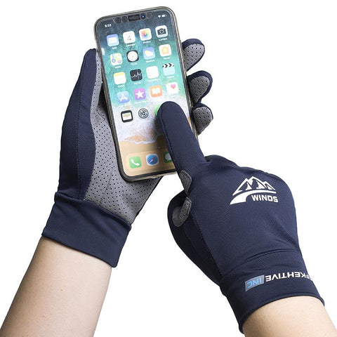 Outdoor Fishing Cycling Gloves Summer Thin Ice Silk Breathable Male Sports Running -OS01181-Veeddydropshipping