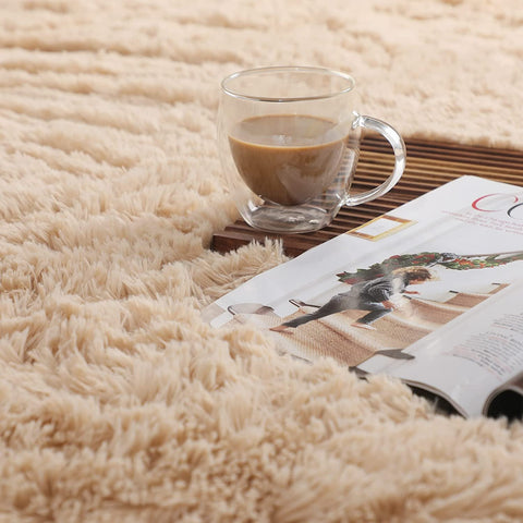 Soft Shaggy Carpet Living Room Fluffy Children Rugs-HA00498-Veeddydropshipping