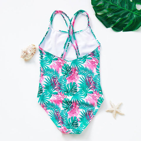 2022 New Girls Swimsuit One Piece Girls Swimswear Tie Dye Swimwear Large -OS00171-Veeddydropshipping