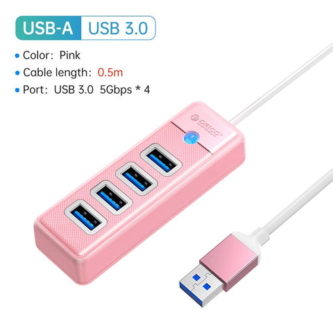 HUB Colorful  Mini Splitter  Adapter Accessories-CO00241-Veeddydropshipping