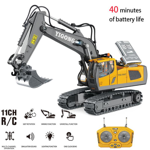 Remote Control Excavator Bulldozer RC Car Toys Dump Truck Electric-TB01454-Veeddydropshipping