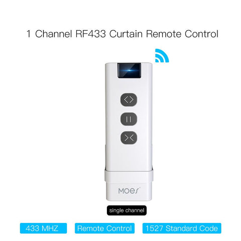 RF433 1/9 Channel Curtain Remote Controler Compatible with RF433 Devices-TI01063-Veeddydropshipping