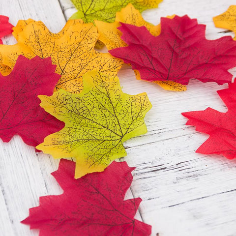 Multi Color Artificial Silk Maple Leaves-HA00675-Veeddydropshipping