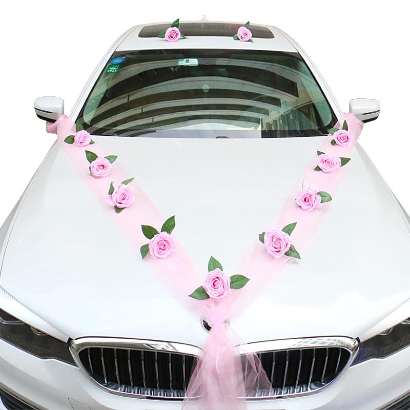 Rose Artificial Flower for Wedding Car Decoration-HA00711-Veeddydropshipping