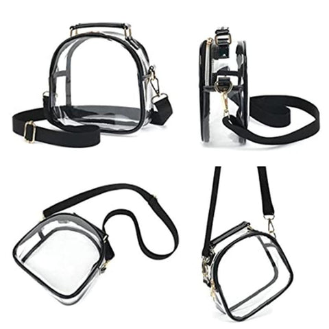 Bags with Removable Strap Stadium Approved Bags Zipper Closure Shoulder-BS00388-Veeddydropshipping
