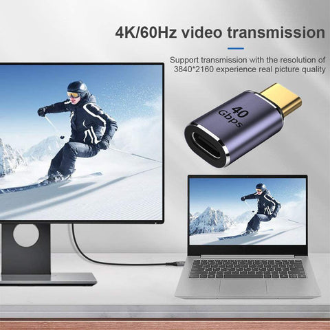 USB C 40Gbps Adapter USB4 Adapter 40Gbps Data transfer PD100W Quick Charge -CE00197-Veeddydropshipping