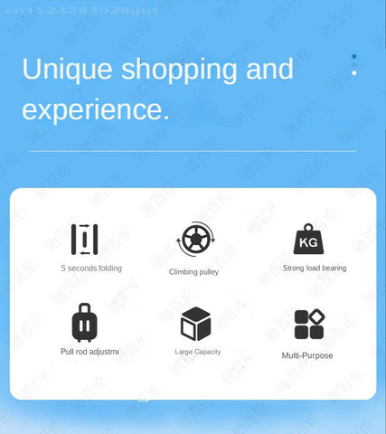 Multifunctional Stainless Steel Shopping Cart-HA01747-Veeddydropshipping