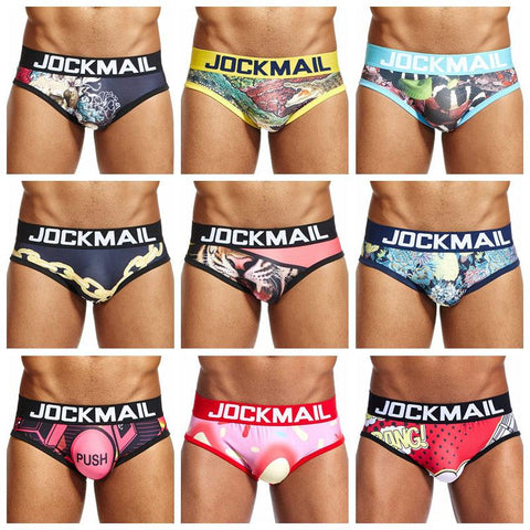 Briefs Classic plaid print calzoncillos hombre slips calcinha-MF01497-Veeddydropshipping
