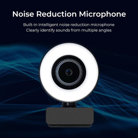 Webcam Auto Focus USB Camera  with Fill Light Round  -CO00076-Veeddydropshipping