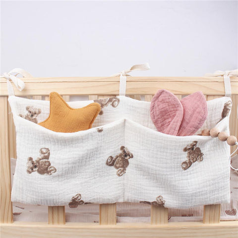 Baby Crib Storage Bag Nappy Organizer Portable Newborn Bed Headboard-TB00707-Veeddydropshipping