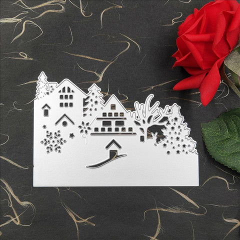 Christmas card dies Metal Cutting Dies Stencils-HA00130-Veeddydropshipping