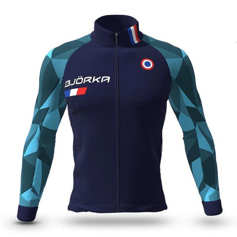 Men Winter Cycling Jersey Hot Jacket Long Sleeve Maillot Ciclismo Homme MTB Bike-OS01088-Veeddydropshipping