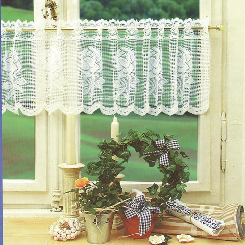 Lace Curtain Window Tulle Butterfly Curtains-HA01834-Veeddydropshipping