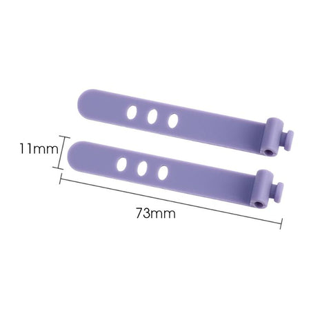 5pcs Silicone Data Cable Winder Headphone Clip Organizer Cord Tie for Power Mouse Headset-PA00867-Veeddydropshipping