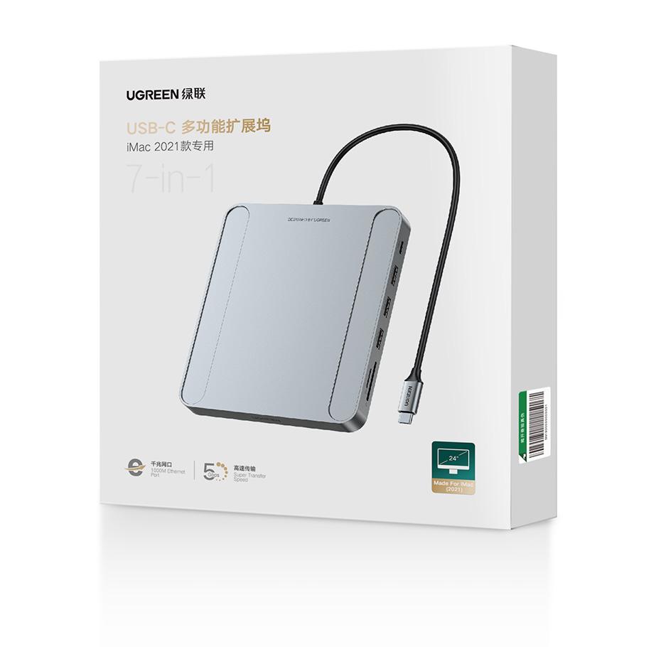 Type C  SD/TF Accessories 7-in-1 Dock USB HUB-CO00082-Veeddydropshipping