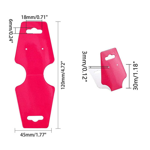 Display Cards Pre-Punched Hanging Jewelry Price Kraft Paper Package -JW01691-Veeddydropshipping