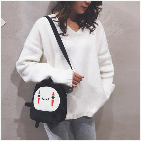 casual diagonal bag Harajuku girl plush shoulder bag wild-BS00394-Veeddydropshipping