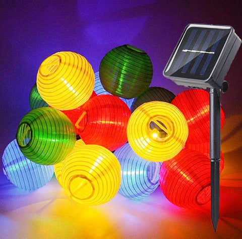 Waterproof Lantern Solar String Fairy Lights 6.5M 30 LED Outdoor Garland-TI00845-Veeddydropshipping