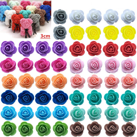 Foam Rose for Bear Artificial Flowers Diy Gifts-HA00645-Veeddydropshipping