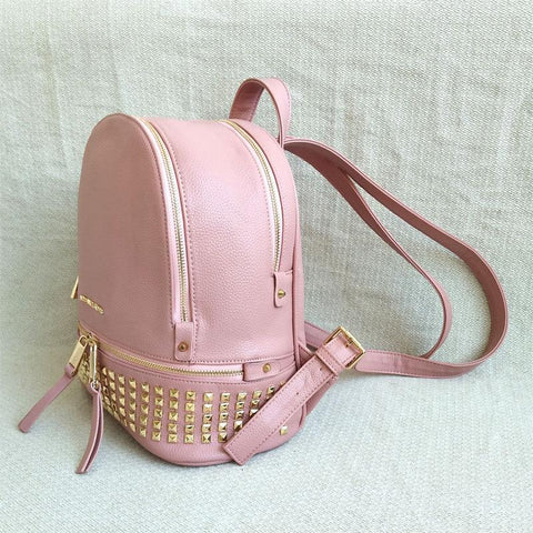 PU leather women&#39;s bag rivet women&#39;s backpack-BS00024-Veeddydropshipping