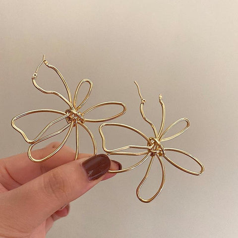 Jewelry Big Flower Earrings Popular Style Elegant Temperament -JW01414-Veeddydropshipping
