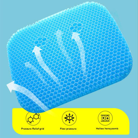 Decompress Gel Seat Cushion Breathable Honeycomb-HA00526-Veeddydropshipping