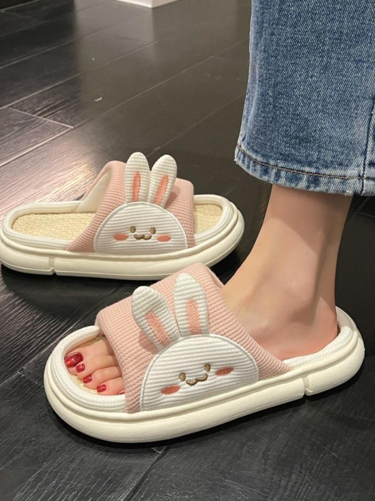 Cartoon Open Toe  Slippers Indoor Flip Flops  Anti-Slip-BS01164-Veeddydropshipping