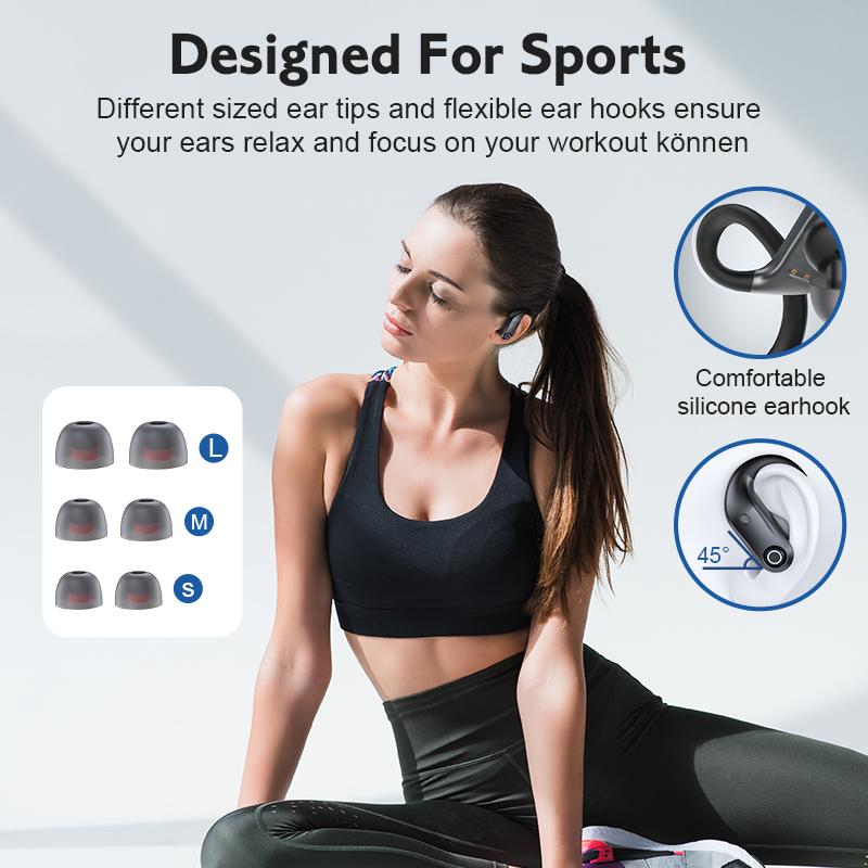 Bluetooth Noise Cancelling Sport Earbuds Wireless  Earphones-Veeddydropshipping