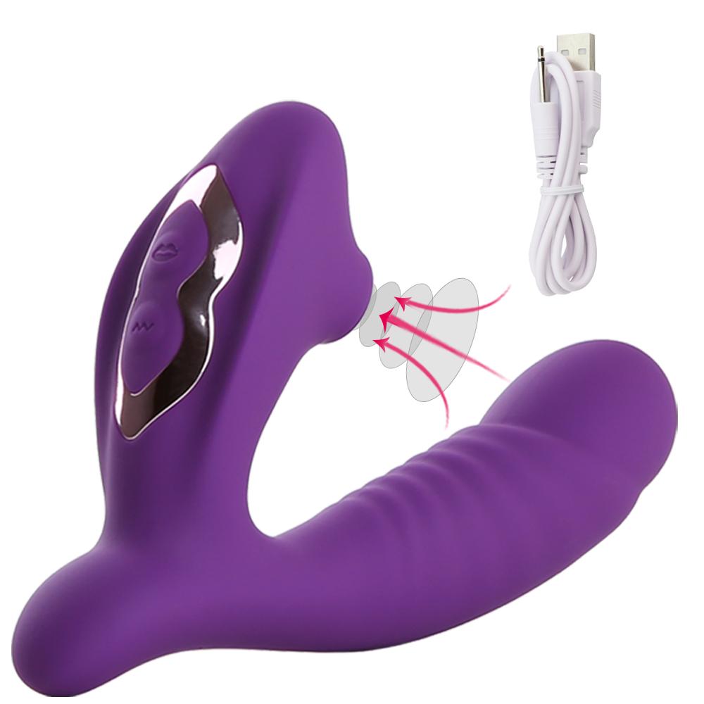 Silicone Vagina Sucking Vibrators 10 Speed Vibrating Oral Sex Clit Sucker Clitoris-BH01238-Veeddydropshipping