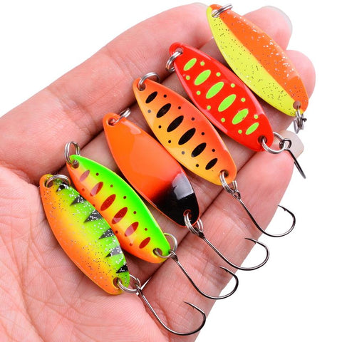 1PCS Metal Spinner Spoon Trout Fishing Lure Hard Bait Sequins Noise-OS00515-Veeddydropshipping