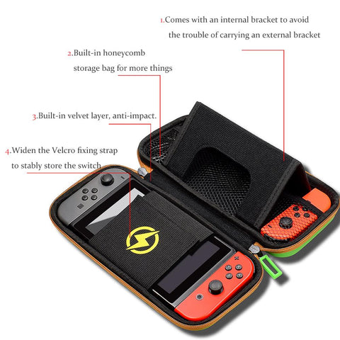Nintend Ns Oled Hard Travel Carry Storage Bag Stronger Protective Case Game -CE01528-Veeddydropshipping
