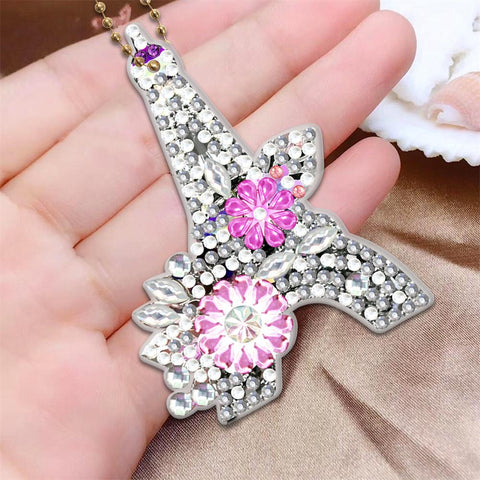 DIY Diamond Painting Keychain Eiffel Tower Keyring-HA00117-Veeddydropshipp
