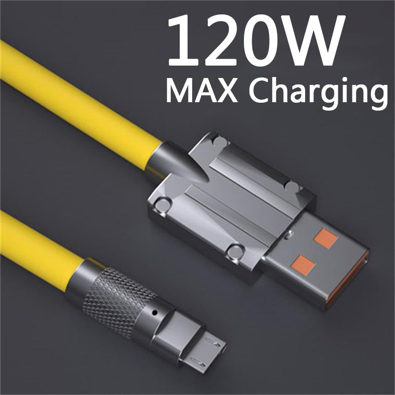 120W 6A Super Fast Charge Type-C Liquid Silicone Cable Quick Charge USB Cable-PA00396-Veeddydropshipping