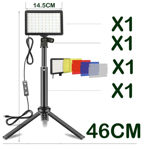 LED Photography Video Light Panel Lighting Photo Studio Lamp Kit With Tripod -CE00355-Veeddydropshipping