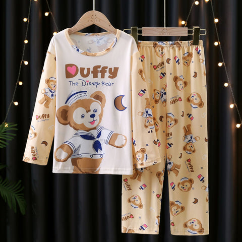 Disney Elsa Anna Frozen Pajamas Sets Cartoon Print Nightwear-TB01053-Veeddydropshipping
