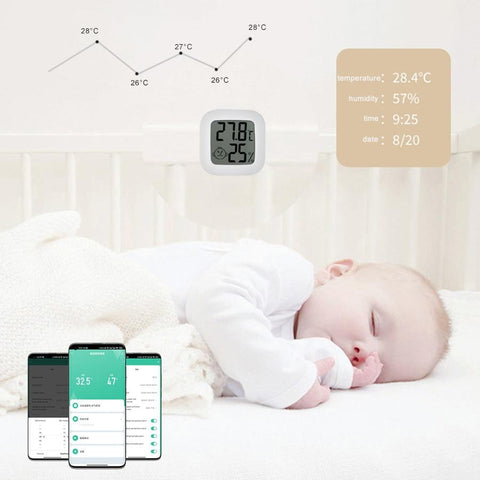 Tuya Temperature Humidity Sensor Bluetooth Zigbee Thermostat Smart Home -CE00700-Veeddydropshipping