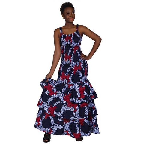 Plus Size Ladies Sleevess Evening Dresses-WF01515-Veeddydropshipping